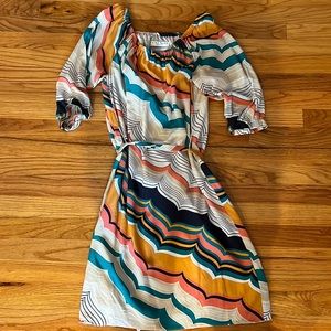 Trina Turk Multicolor Wave Dress